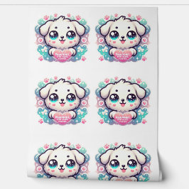 Pawprints auf meinem Herzen, Forever Kawaii Puppy Tapete