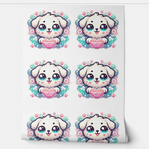 Pawprints auf meinem Herzen, Forever Kawaii Puppy Tapete