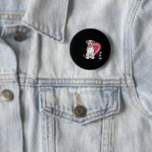 Pawprints auf My Heart Dog Button (Beispiel)