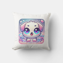 Pawprints auf My Heart Kawaii Puppy Pet Lover Deko Kissen