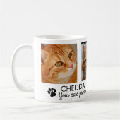 Pawprints Cat Memorial Foto Kaffee Tasse (Links)