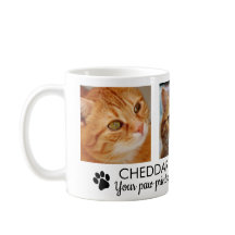 Pawprints Cat Memorial Foto Kaffee Tasse