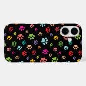 Pawprints Design iPhone Case (Rückseite (Horizontal))