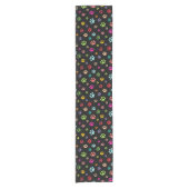 Pawprints Design Table Runner Kurzer Tischläufer (Vorderseite)