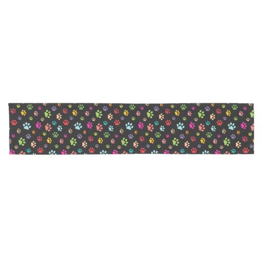 Pawprints Design Table Runner Kurzer Tischläufer (Horizontal)