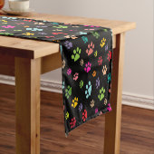 Pawprints Design Table Runner Kurzer Tischläufer (Beispiel)