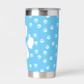 Pawprints Monogramm Thermobecher (Links)