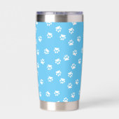 Pawprints Monogramm Thermobecher (Rückseite)
