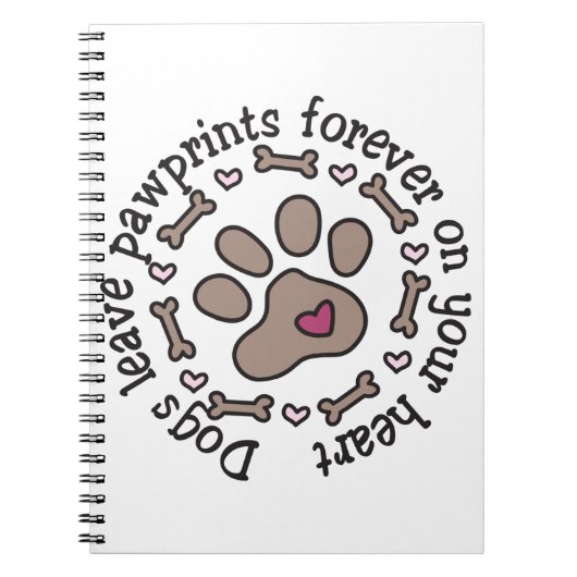 Pawprints Notizblock (Vorderseite)