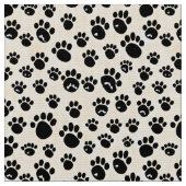 Pawprints Stoff (Nahaufnahme)