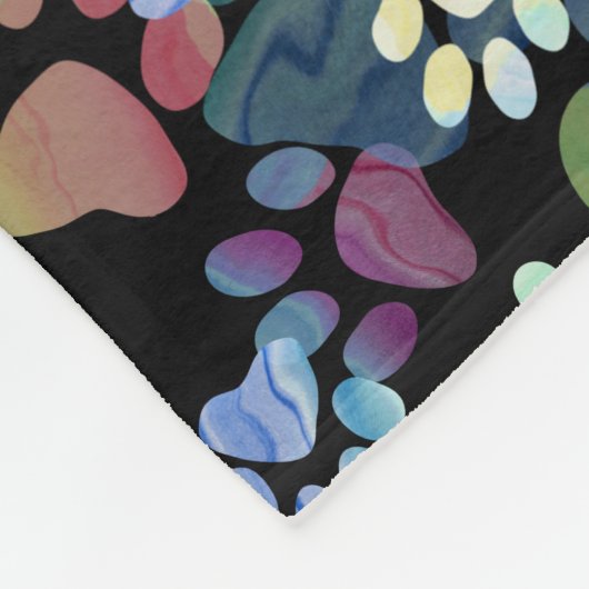 Pawprints überall fleecedecke (Ecke)