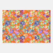 Pawprints überall geschenkpapier set (Vorderseite)