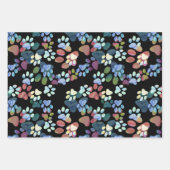 Pawprints überall geschenkpapier set (Vorderseite 3)