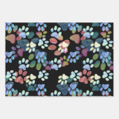 Pawprints überall geschenkpapier set (Vorderseite 2)