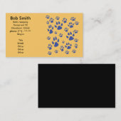 Pawprints Visitenkarte (Vorne/Hinten)