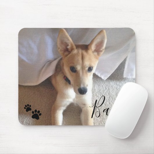 Pawprints von benutzerdefinierten Dog-Pet-Fotos un Mousepad (Mit Mouse)