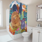 PAWS 4 A WHILEChow Duschvorhang (Beispiel)