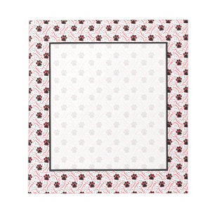 Paws and Bones Funny Design for Dog Lovers Notizblock