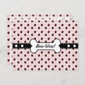 Paws and Bones Funny Design for Dog Lovers Postkarte (Vorne/Hinten)