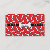 Paws and Bones Funny Design for Dog Lovers Visitenkarte (Rückseite)