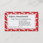 Paws and Bones Funny Design for Dog Lovers Visitenkarte (Vorderseite)