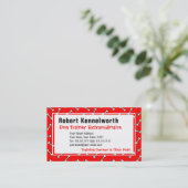 Paws and Bones Funny Design for Dog Lovers Visitenkarte (Stehend Vorderseite)