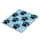 Paws And Bones Nahtloses Muster Benutzerdefiniert Fliese (Seite)