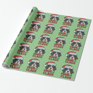 Paws and Claus - Christmas Bernese Dog Geschenkpapier