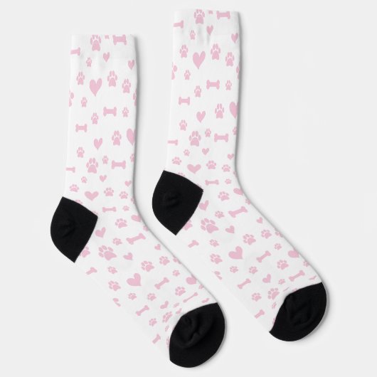 Paws and Hearts: Whimsical Pet Lover Socken (Rechts)
