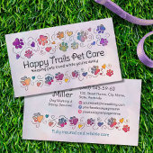 Paws and Hews - handgezeichnete Linie Art & Aquare Visitenkarte