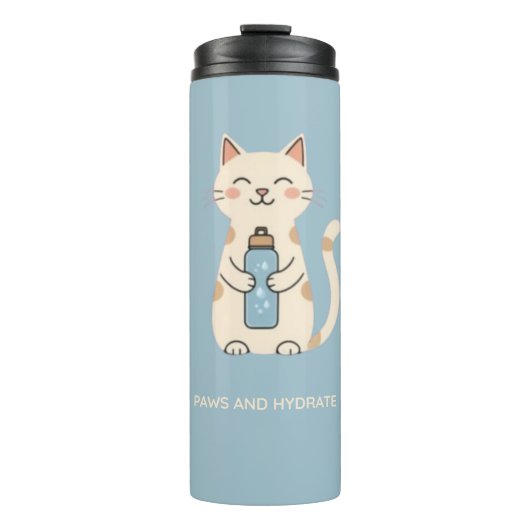 Paws and Hydrate Thermal Tumbler Thermosbecher (Vorderseite)