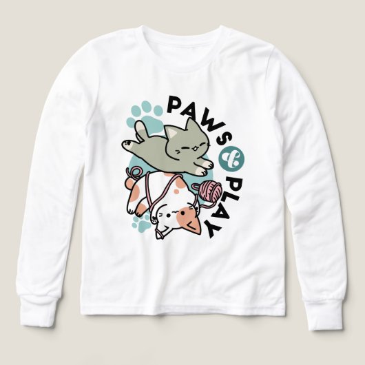 Paws and Play – Adorable Cat Illustration (Design Vorderseite)