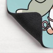 Paws and Play – Adorable Cat Illustration Mousepad (Ecke)