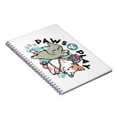 Paws and Play – Adorable Cat Illustration Notizblock (Rechte Seite)