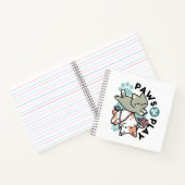 Paws and Play – Adorable Cat Illustration Notizblock (Innenseite)