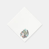 Paws and Play – Adorable Cat Illustration Serviette (Ecke)