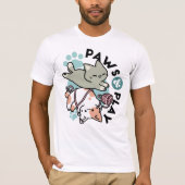 Paws and Play – Adorable Cat Illustration T-Shirt (Vorderseite)