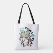 Paws and Play – Adorable Cat Illustration Tasche (Rückseite)