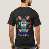 Paws and Play Bunny | T-Shirt (Rückseite)