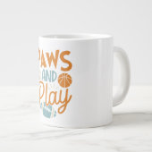 Paws And Play funny Sports Jumbo-Tasse (Vorderseite Rechts)