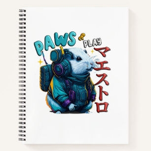 Paws and Play Japanese Kawii Hamster Notizblock
