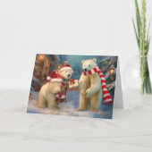 Paws and Presents: Ein Weihnachtsaustausch für den Karte (Vorderseite)