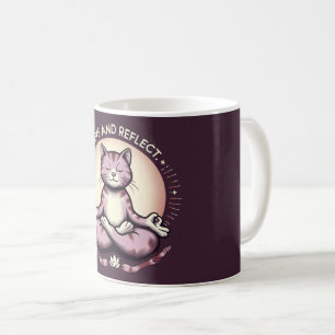 Paws and Reflect Katzenbecher Mindful Meditation K Kaffeetasse