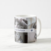 Paws and Reflect - Niedliche Cat-Tasse für Katzen- Kaffeetasse (VorderseiteRechts)