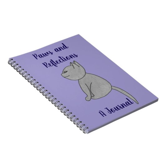 Paws and Reflections Journal Notebook Notizblock (Rechte Seite)