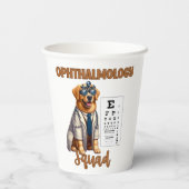 Paws and Vision Animal Ophthalmology Squad Pappbecher (Rückseite)