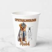 Paws and Vision Animal Ophthalmology Squad Pappbecher (Vorderseite)