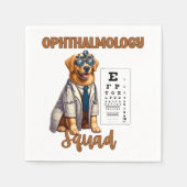Paws and Vision Animal Ophthalmology Squad Serviette (Vorderseite)