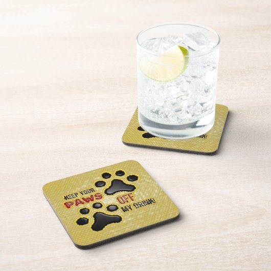 Paws Animal Paw Spaß Untersetzer (Rechte Seite)