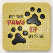 Paws Animal Paw Spaß Untersetzer (Vorderseite)